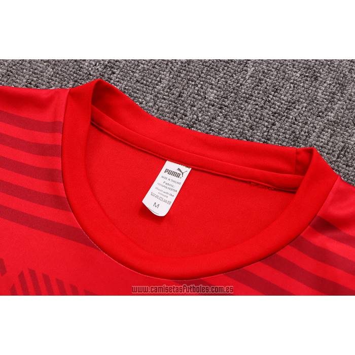 Chandal del AC Milan Manga Corta 2022-2023 Rojo